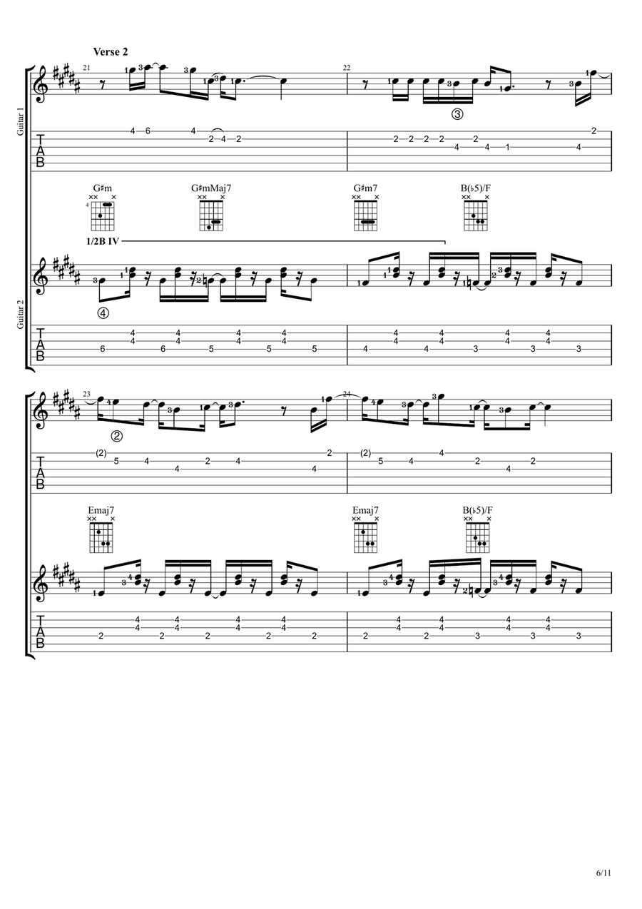 The Perfect Pair The Perfect Pair Guitar Ensemble scores gallery preview page 6