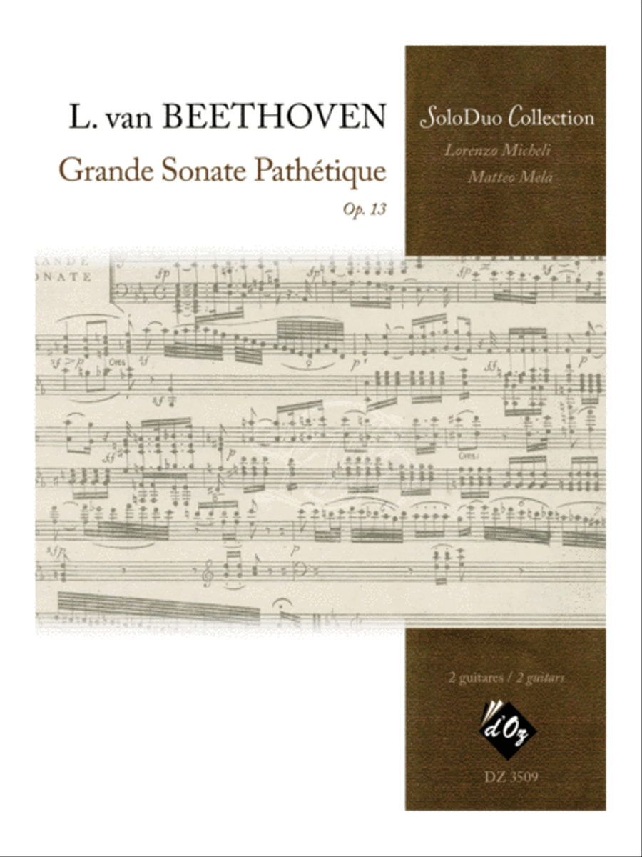 Grande sonate pathétique, opus 13 Classical Guitar scores gallery preview page 1
