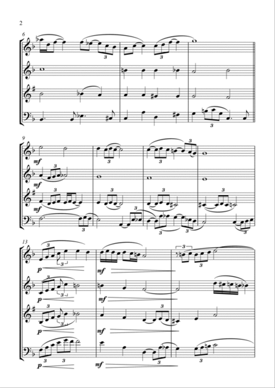 Gem Collection - Wind Quartet Woodwind Quartet scores gallery preview page 2