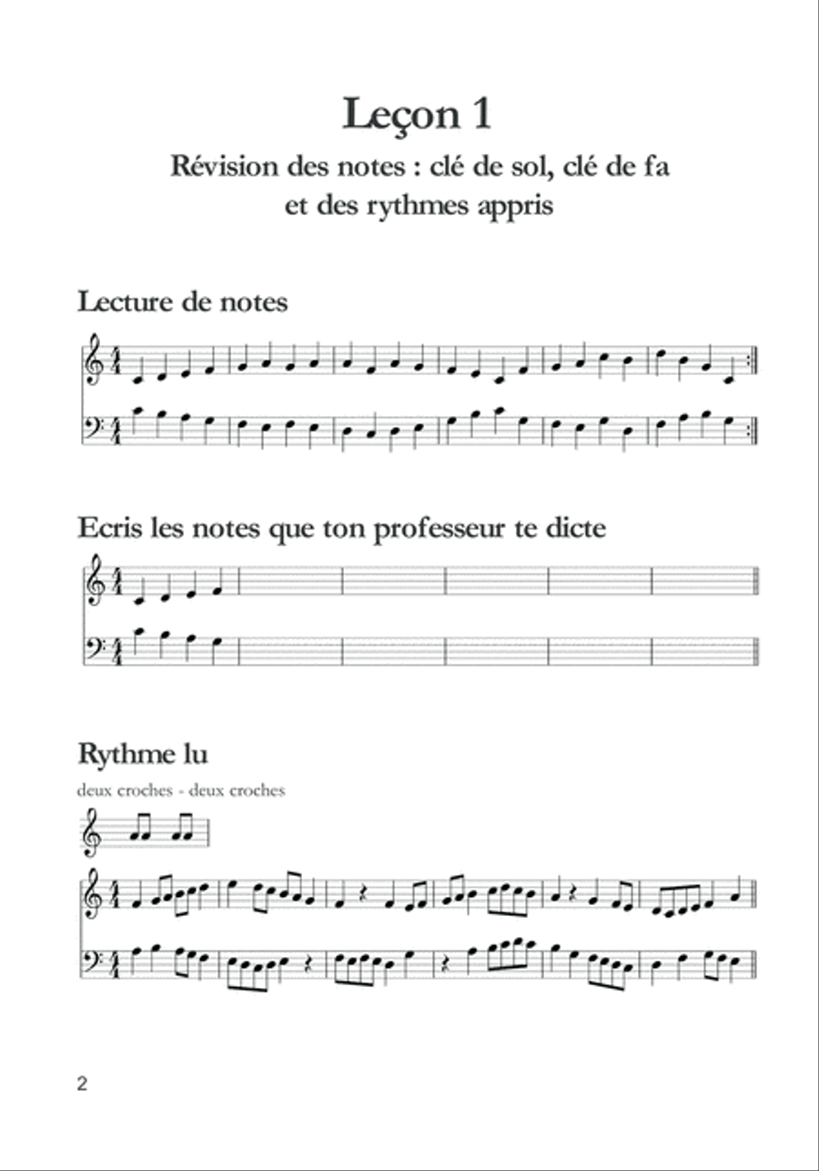 La Formation Musicale Tout Simplement Volume 2 School and Community scores gallery preview page 3