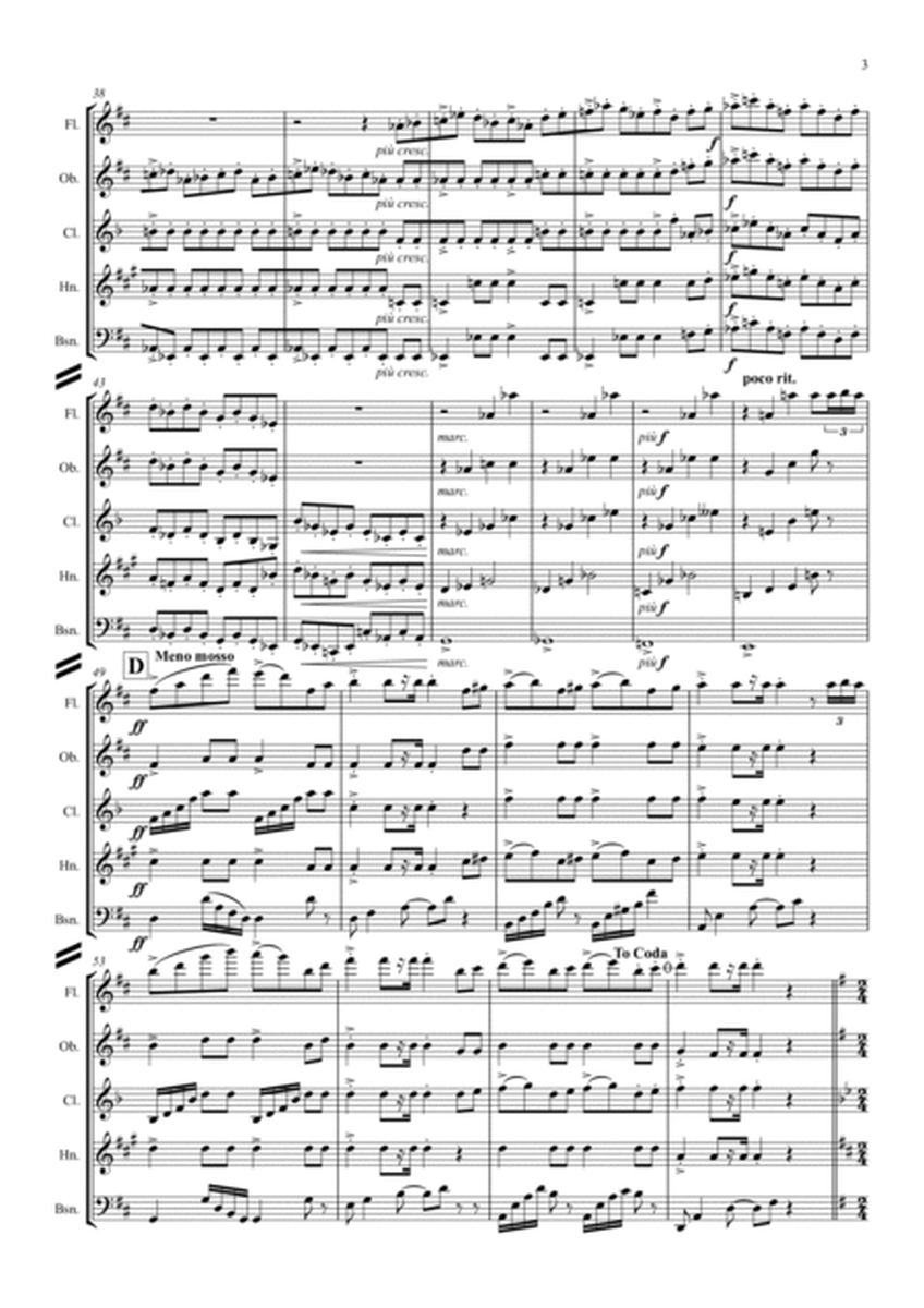 Grieg: Lyric Pieces Op.65 No.6 “Wedding-Day at Troldhagen” - wind quintet image number null