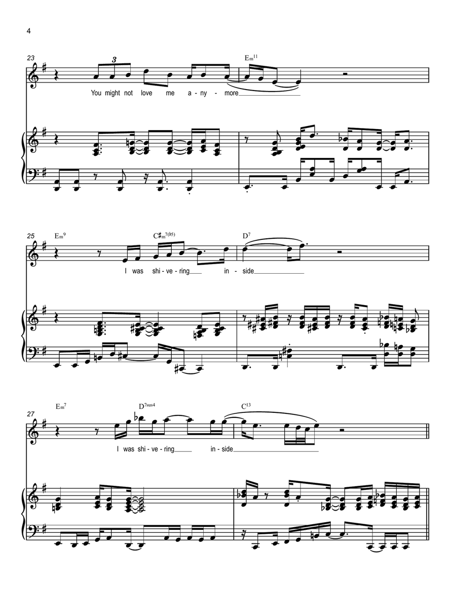 Jealous Guy Voice scores gallery preview page 4