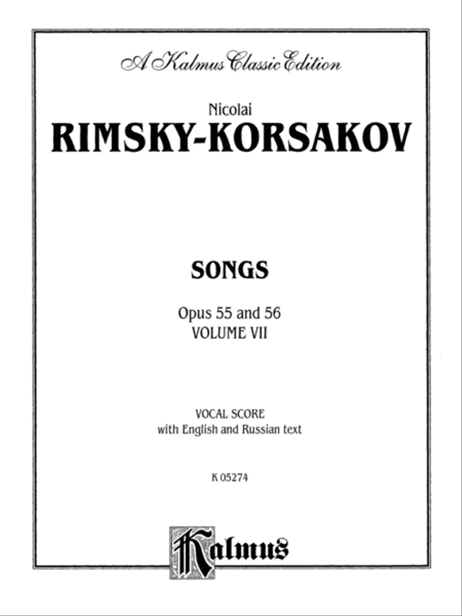 Songs, Op. 55, 56, Volume 7