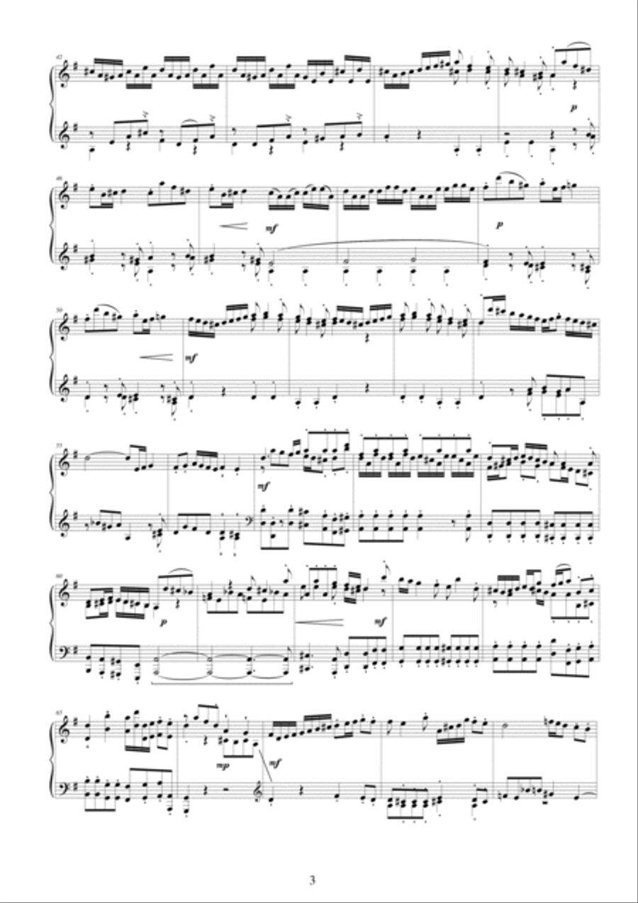 Pergolesi GB - Flute concerto in G - Complete Piano version Flute scores gallery preview page 3