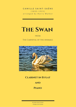 Book cover for Saint-Saëns: The Swan (for Clarinet in Bb and Piano)