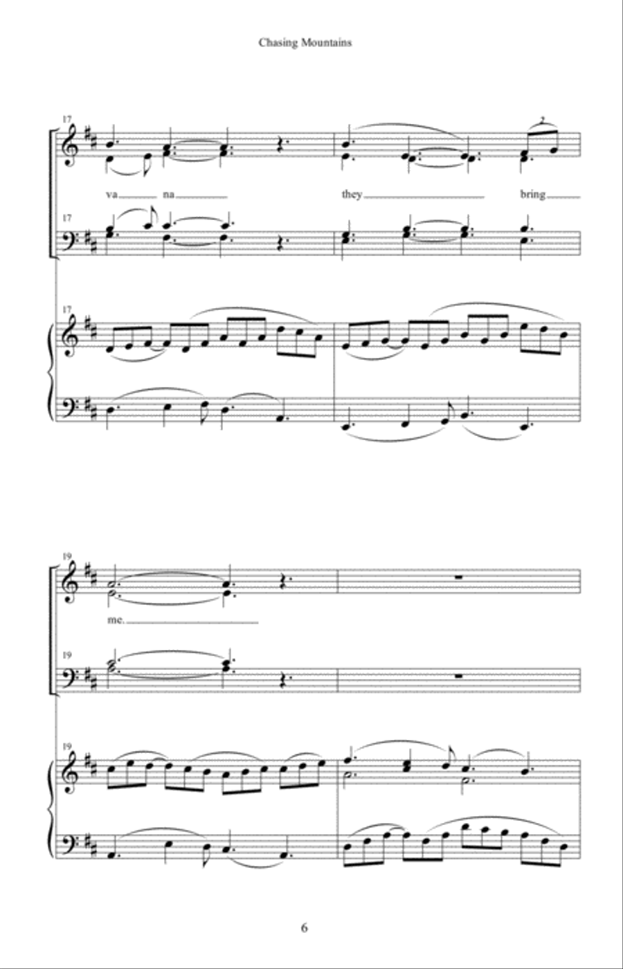 Chasing Mountains Chasing Mountains 4-Part scores gallery preview page 6