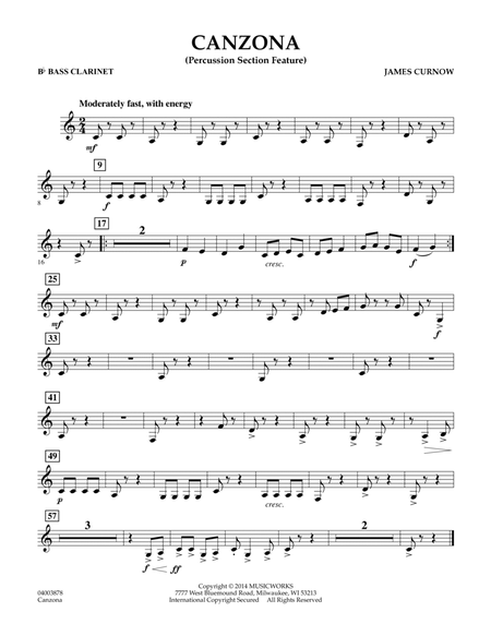 Canzona - Bb Bass Clarinet