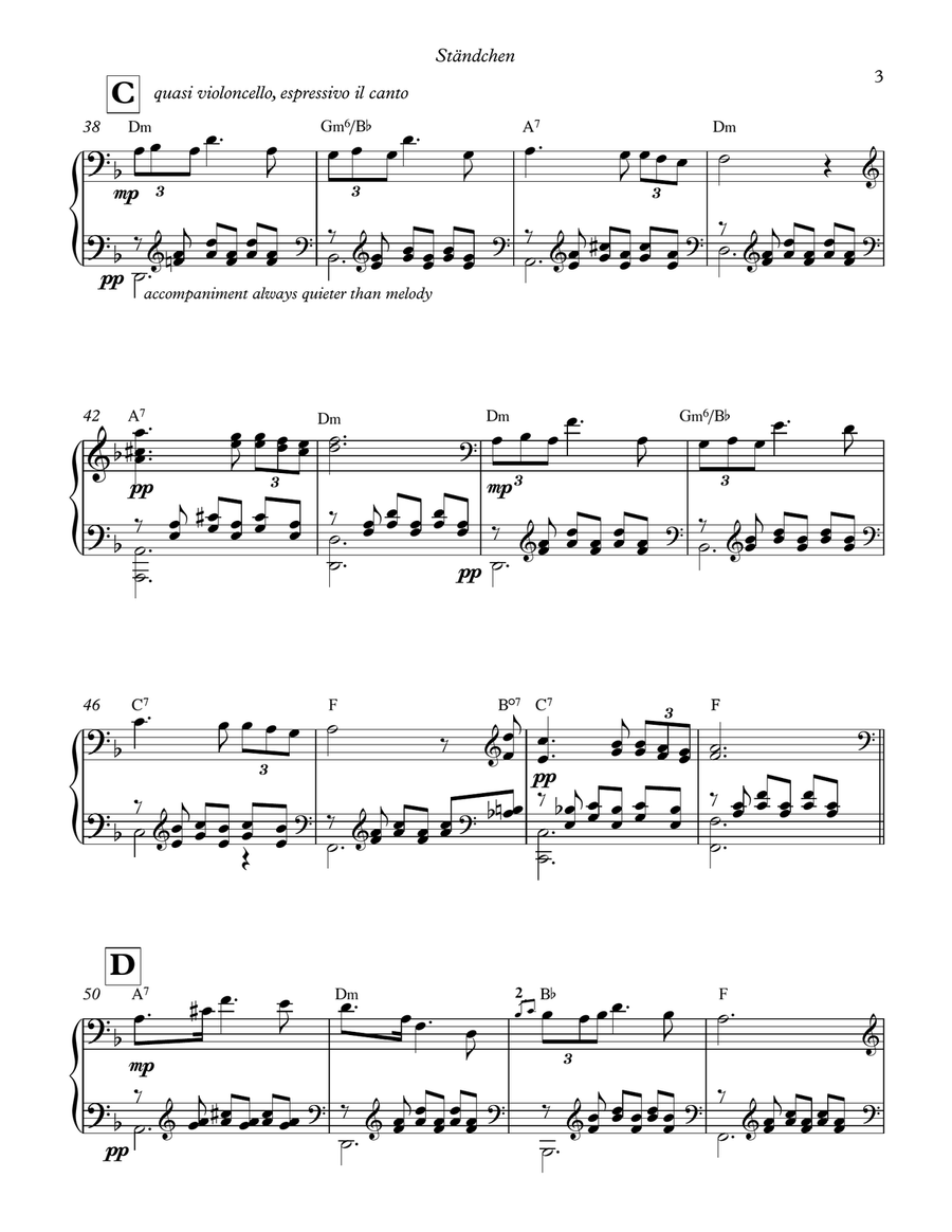 Standchen (Schubert/Liszt) Piano Solo scores gallery preview page 3