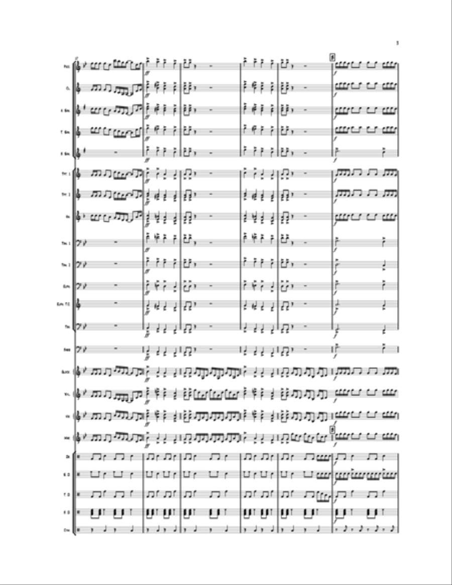 We Will Rock You We Will Rock You Marching Band scores gallery preview page 3