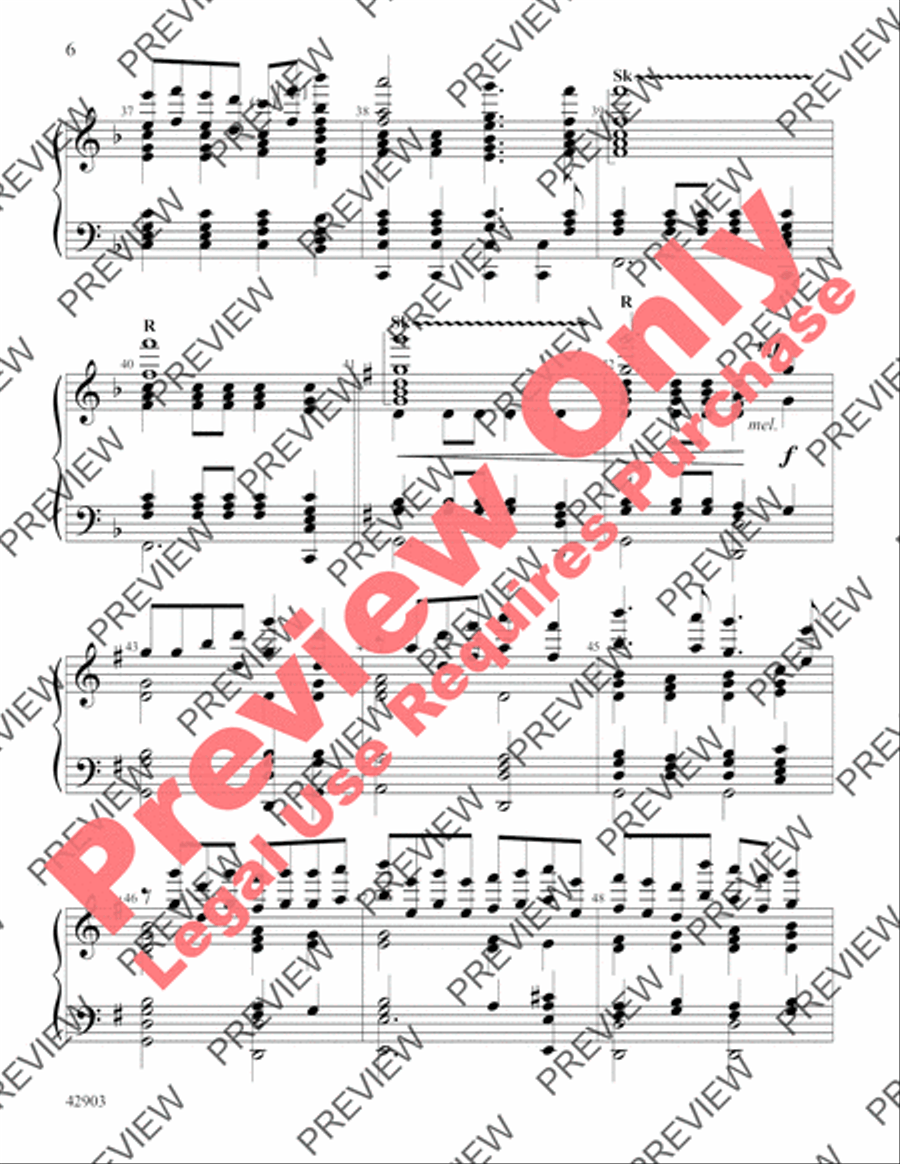 O Come, All Ye Faithful Handbell Choir scores gallery preview page 6
