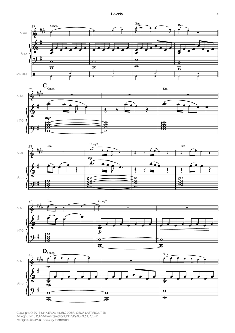 Lovely Alto Saxophone scores gallery preview page 5