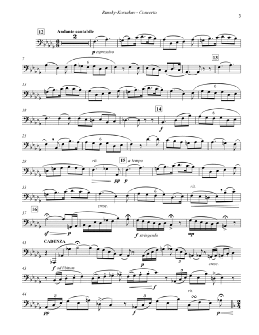 Rimsky outlet korsakov trombone