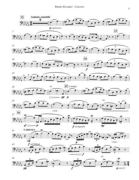 Concerto for Bass Trombone with Piano accompaniment image number null