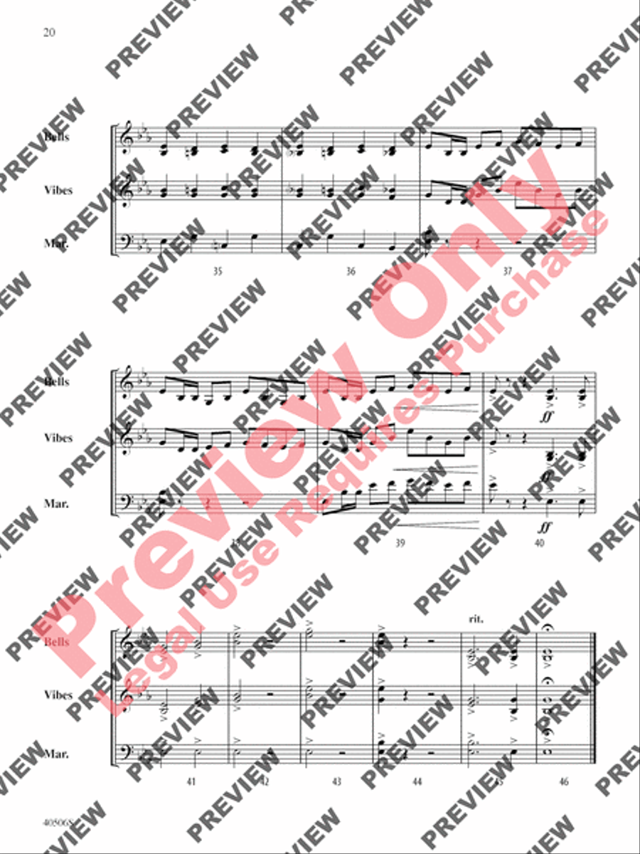 Classic Mallet Trios -- Tchaikovsky Small Ensemble scores gallery preview page 41