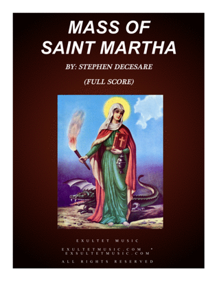 Mass Of Saint Martha (Full Score)