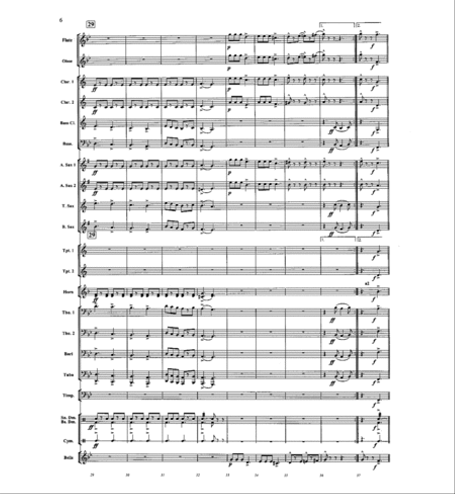In The Center Ring Concert Band scores gallery preview page 6