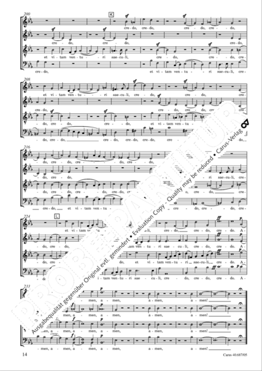 Missa sacra C Minor Missa sacra C Minor 4-Part scores gallery preview page 15