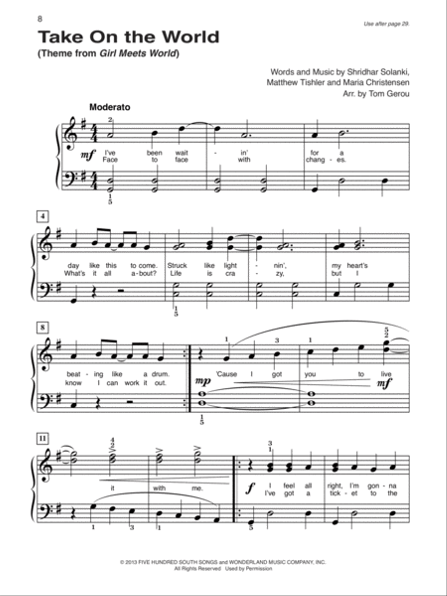 Alfred's Basic Piano Course Popular Hits, Level 2 Piano Method scores gallery preview page 5