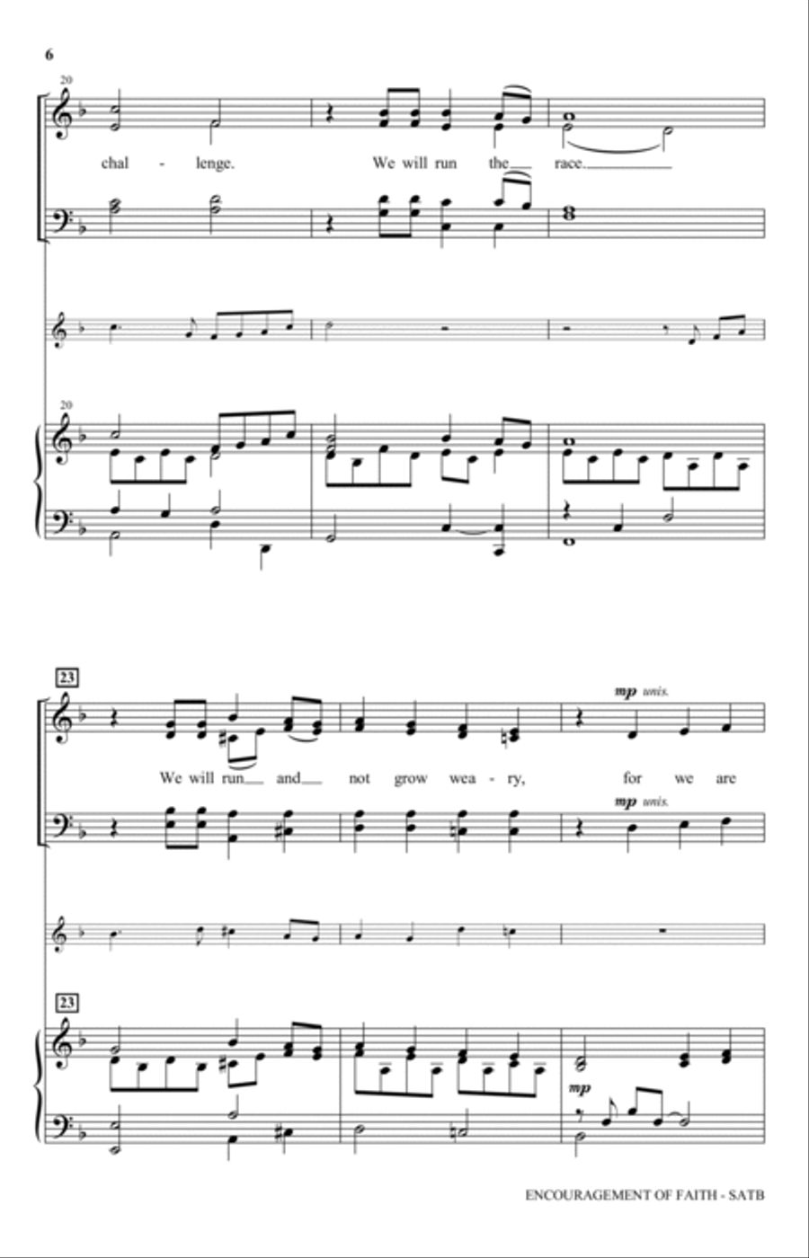 Encouragement Of Faith 4-Part scores gallery preview page 4