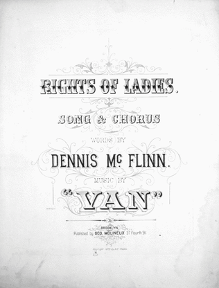Rights of Ladies. Song & Chorus