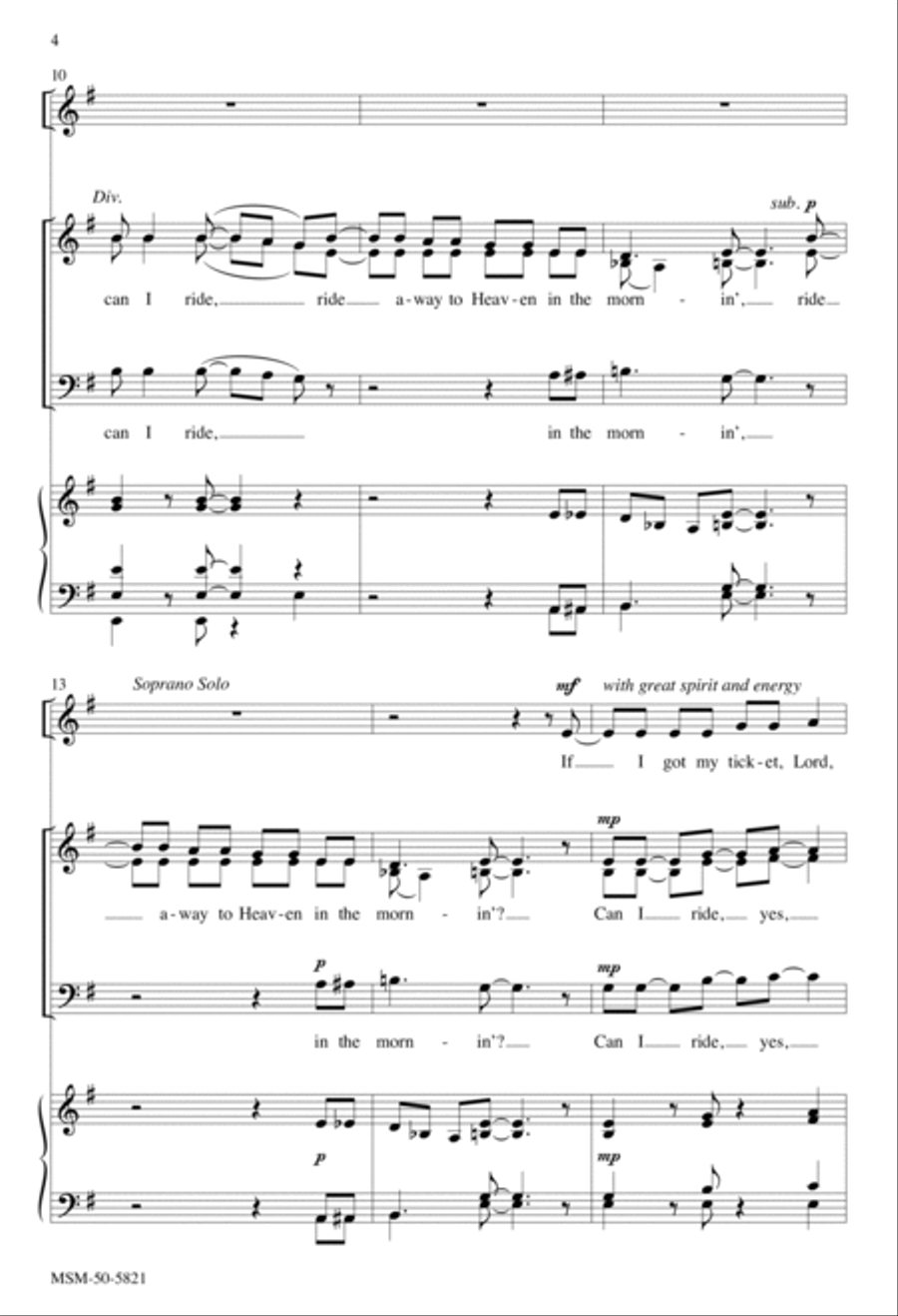 If I Got My Ticket If I Got My Ticket 3-Part scores gallery preview page 4