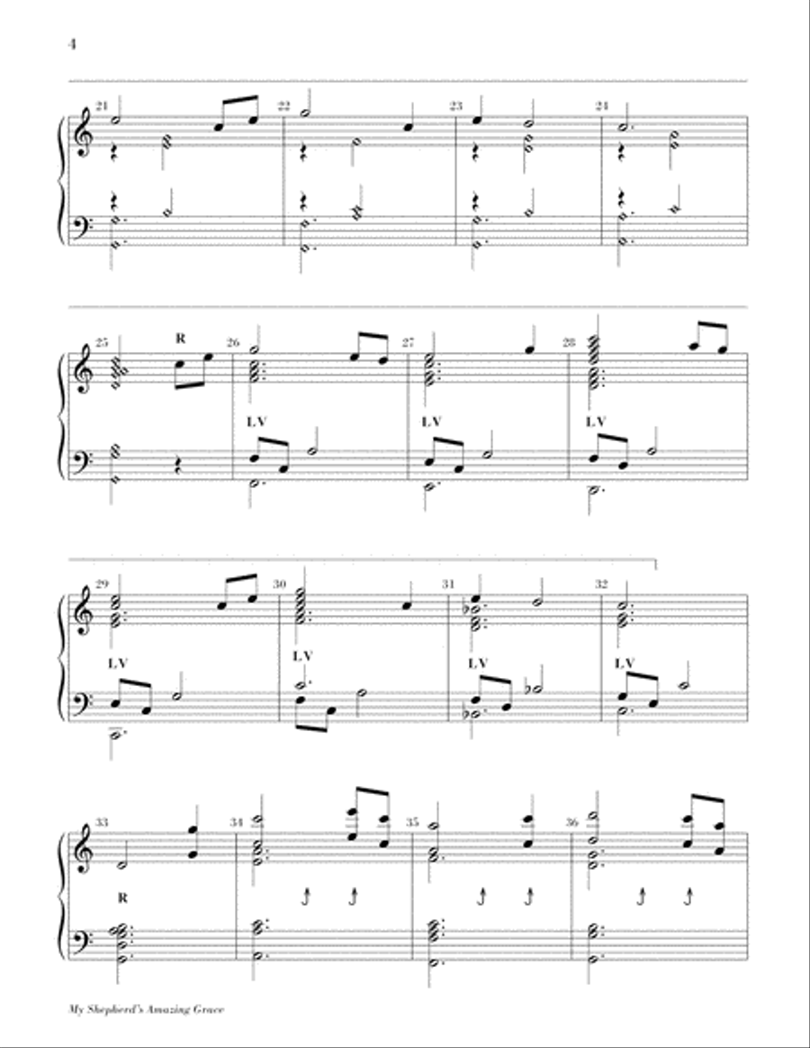 My Shepherd's Amazing Grace 5-Octaves scores gallery preview page 4