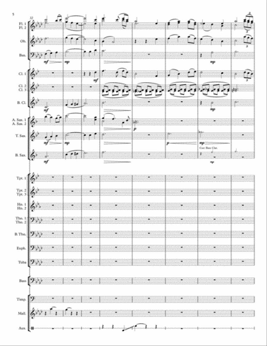Amazing Grace/Taps for Concert Band Concert Band scores gallery preview page 6