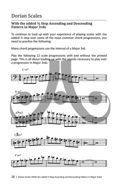 Bebop Scales: Jazz Scales And Patterns In All 12 Keys- Bass Clef