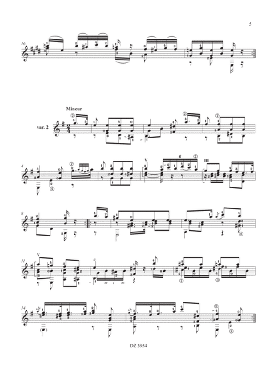Introduction et variations sur un thème de Mozart