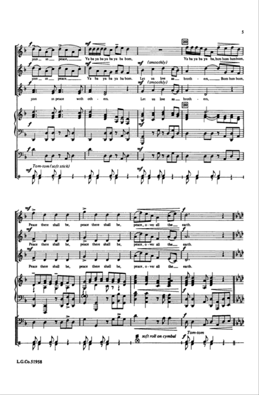 Ya Ba Bom Ya Ba Bom Women's Choir scores gallery preview page 14