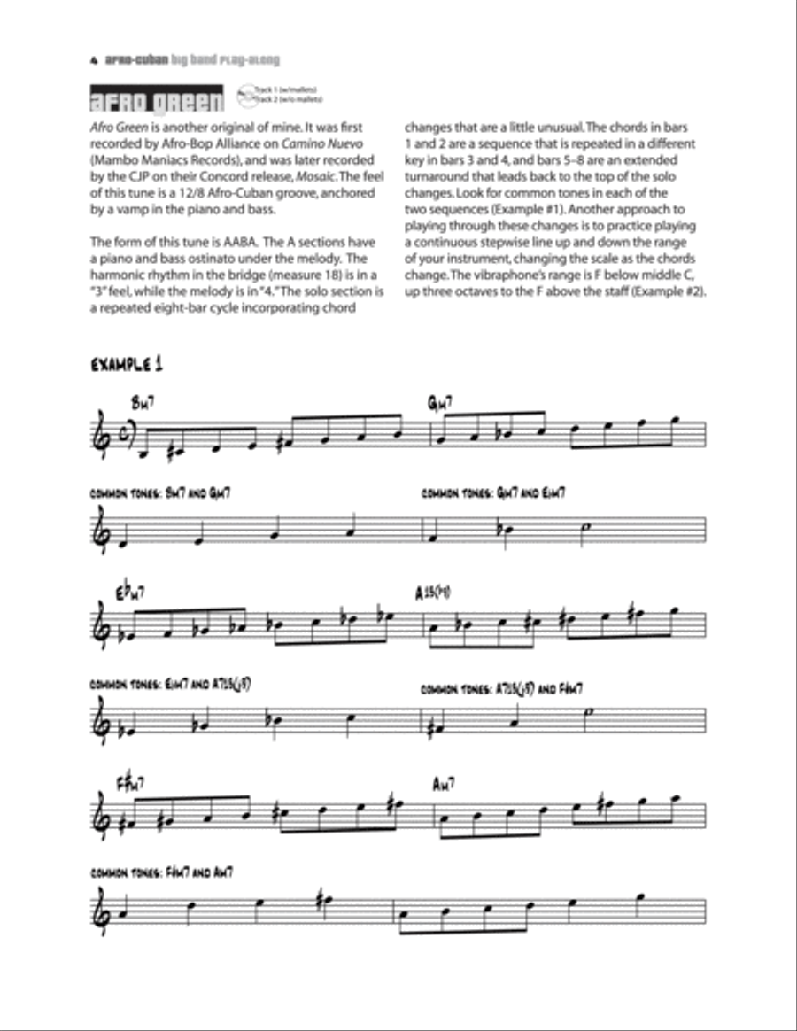 Afro-Cuban Big Band Play-Along for Mallets CD scores gallery preview page 3