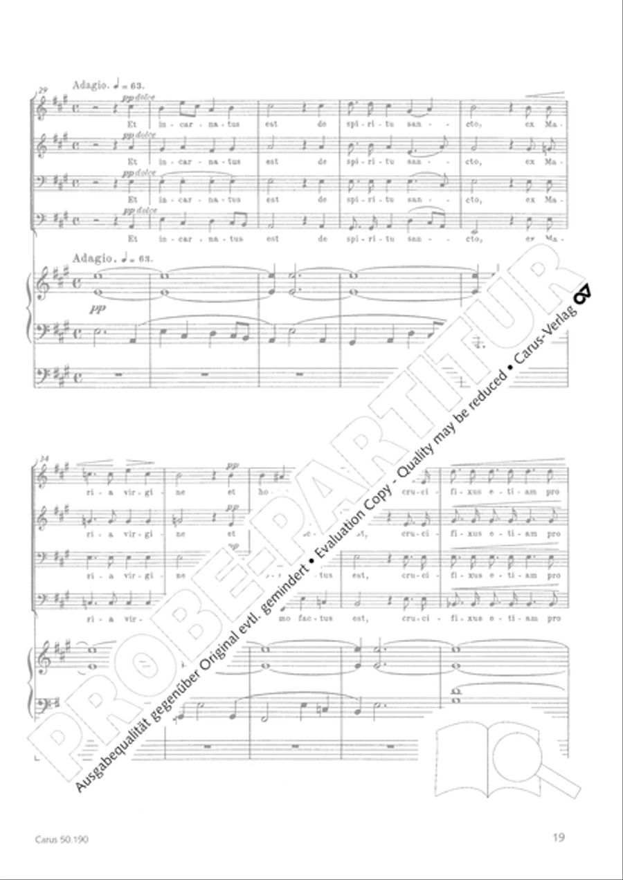 Mass in F major TTBB scores gallery preview page 19