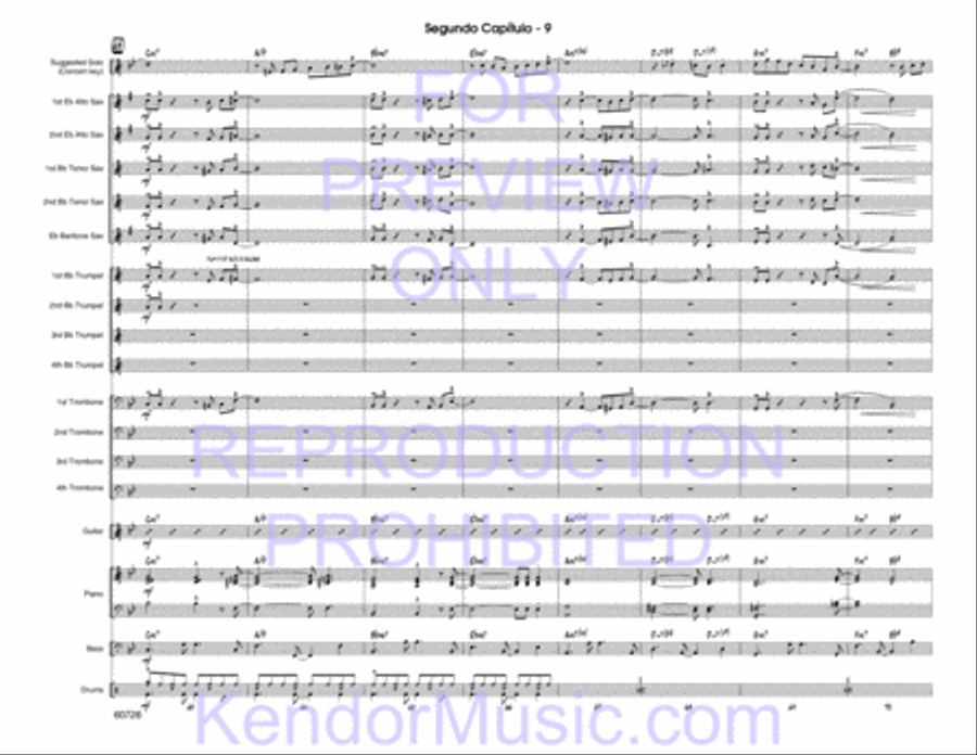 Segundo Capitulo Segundo Capitulo Jazz Ensemble scores gallery preview page 11