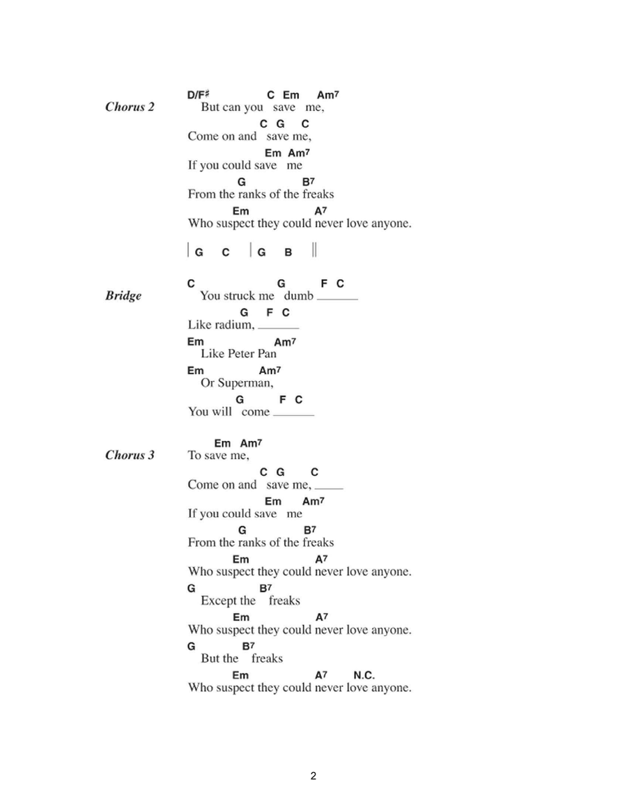 Save Me Easy Guitar scores gallery preview page 2