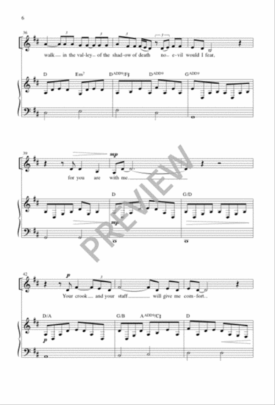 The Lord Is My Shepherd 2-Part scores gallery preview page 6