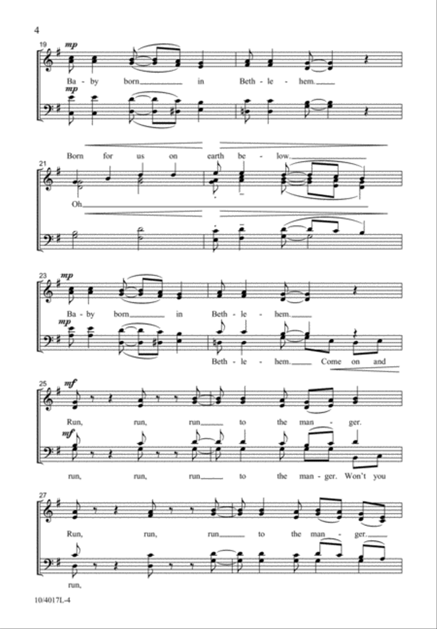 Run to the Manger Divisi scores gallery preview page 5