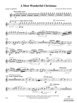 A Most Wonderful Christmas: 1st B-flat Clarinet