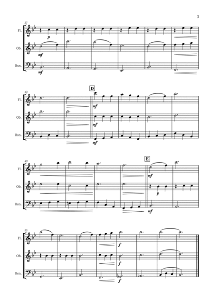 Edelweiss Woodwind Trio scores gallery preview page 3