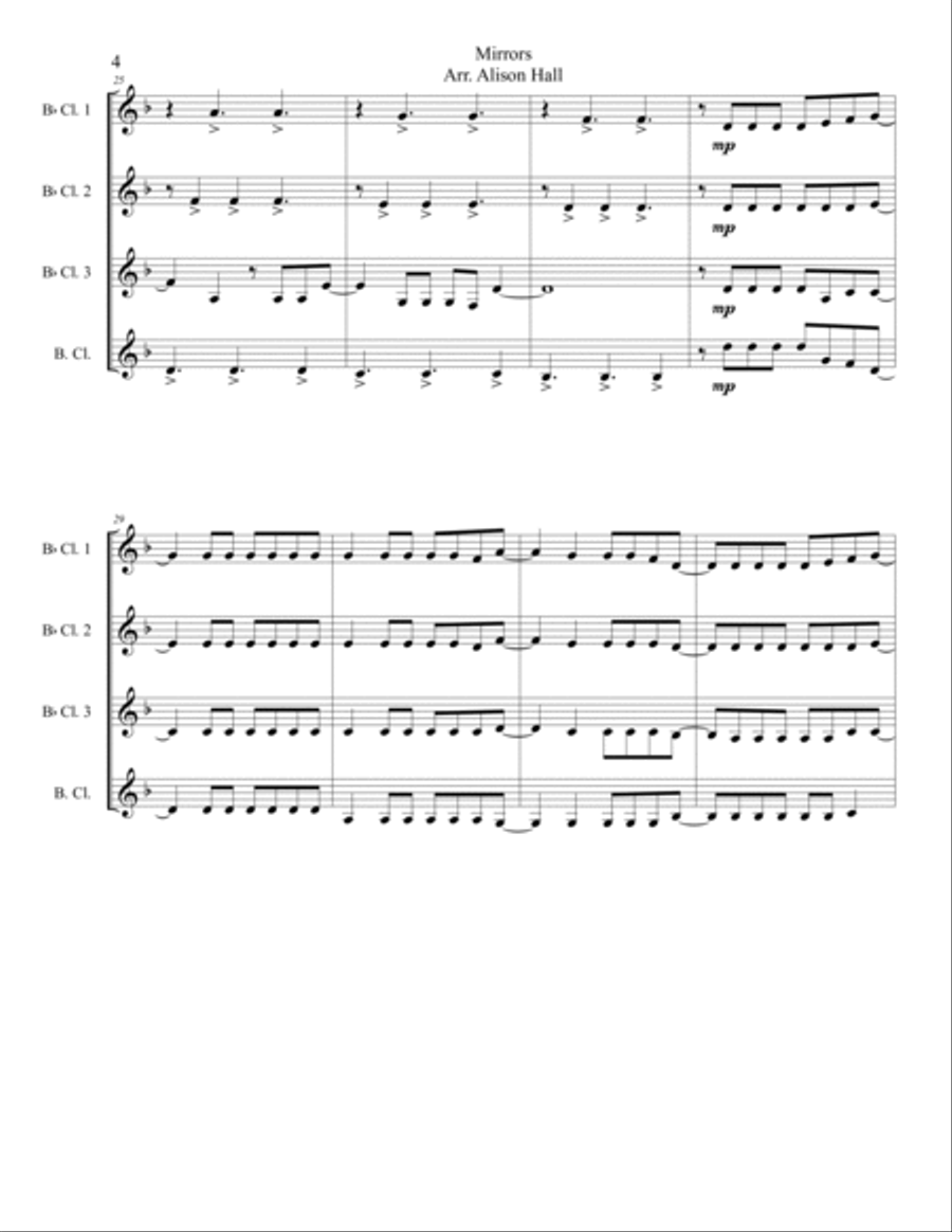 Mirrors Woodwind Quartet scores gallery preview page 4