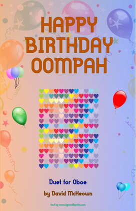 Book cover for Happy Birthday Oompah, for Oboe Duet