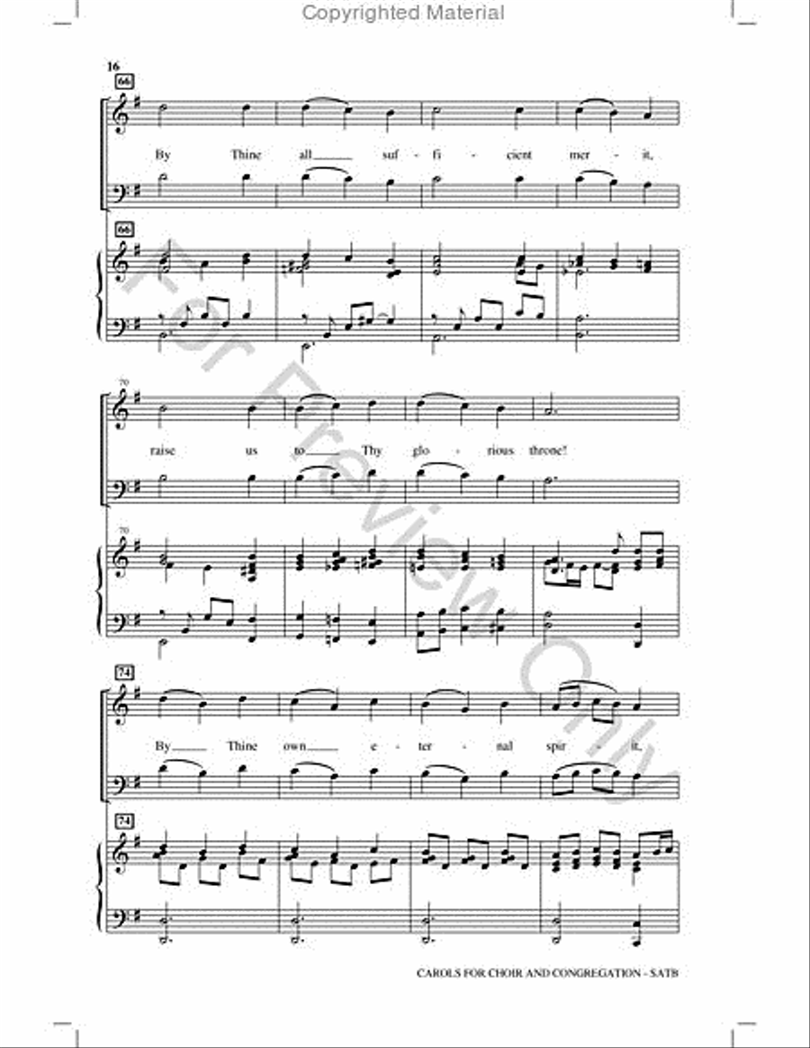Carols for Choir and Congregation Choir scores gallery preview page 15