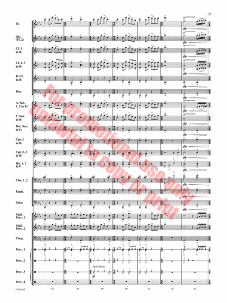 Brain Waves Concert Band scores gallery preview page 18
