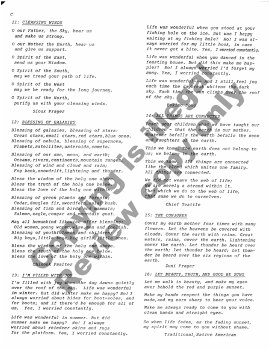 The Web of Life 4-Part scores gallery preview page 17