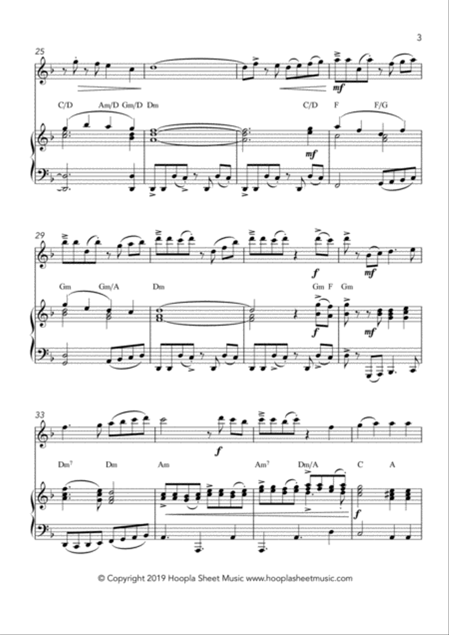 Emmanuel Rock (O Come, O Come Emmanuel) Flute Solo scores gallery preview page 3