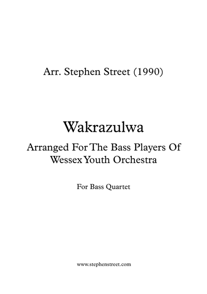 Wakrazulwa Double Bass Quartet Small Ensemble - Digital Sheet Music