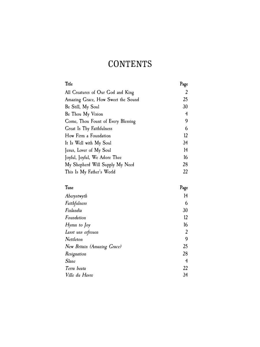 Come, Thou Fount of Every Blessing Piano Solo scores gallery preview page 1
