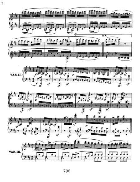 Variations (6) On An Original Theme, Op. 76