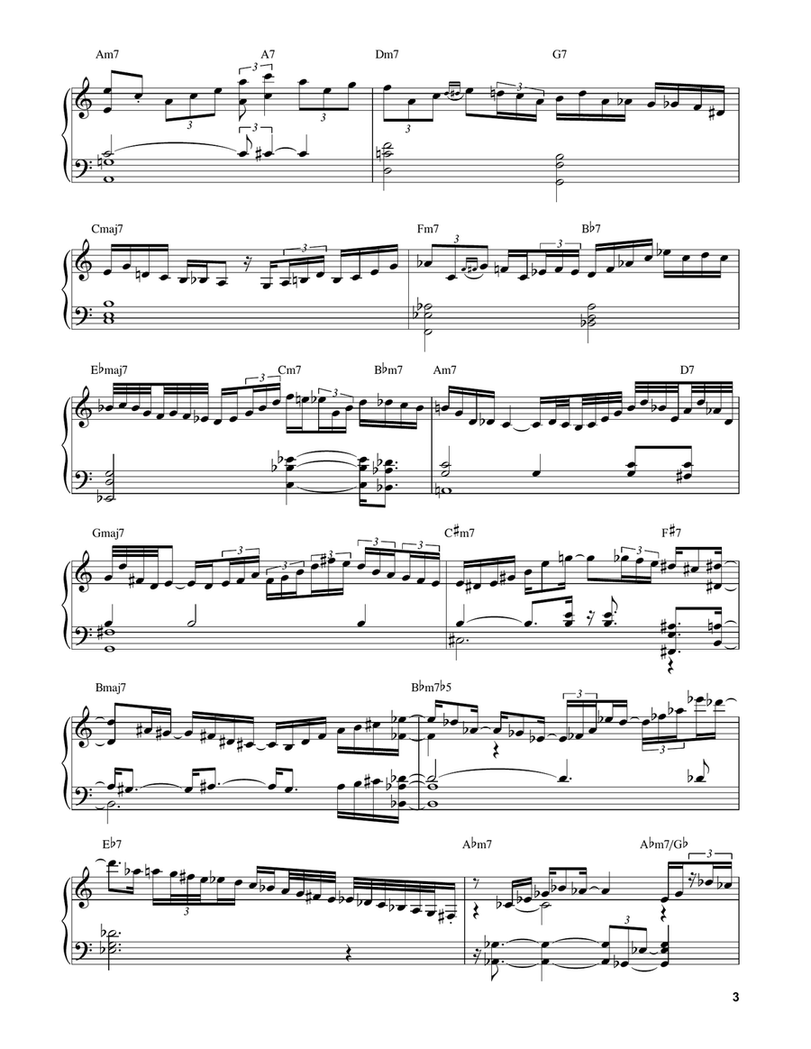Turn Out The Stars Turn Out The Stars Piano Solo scores gallery preview page 3
