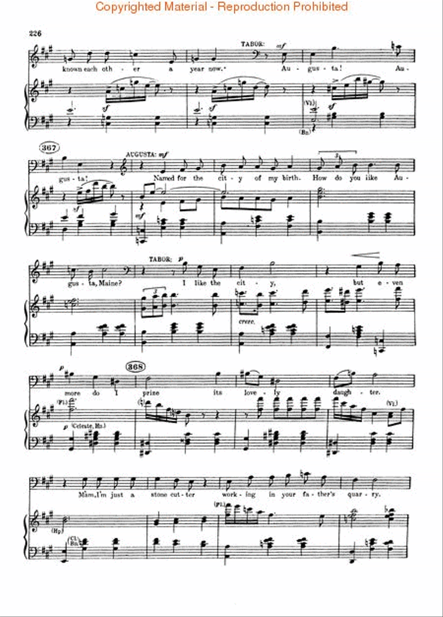 The Ballad of Baby Doe Voice scores gallery preview page 4