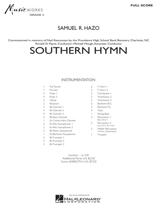Southern Hymn - Full Score
